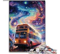 Jigsaw Puzzles for Adults 1000Piece Galaxy Bus 1000Piece Jigsaw Puzzle DIY Home Decor Brain Teaser Game for Teenagers (Size 50x75 cm)