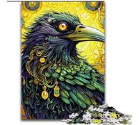 Jigsaw Puzzles for Adults, 1000Piece Green Crow 1000Piece Jigsaw for Holidays & Birthdays (Size 50x75 cm)