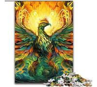 Jigsaw Puzzles for Adults, 1000Piece Green Peacock Puzzles for Adults, Ideal for Office, Bedroom, Living Room Decor (Size 26x38 cm)