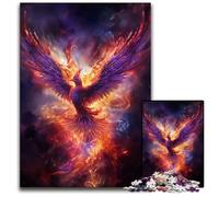 Jigsaw Puzzles for Adults 1000Piece Mystical Phoenix Bird Puzzles for Adults Challenging DIY Brain Teaser Perfect Family Game Or Decorative Gift 1000 PCS(75x50cm)