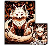Jigsaw Puzzles for Adults 1000Piece The Fox Japanese Puzzles for Adults Challenging DIY Brain Teaser Perfect Family Game Or Decorative Gift 1000 PCS(38x26cm)