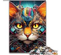 Jigsaw Puzzles for Adults 1000Tech Cat cardboard Jigsaw Puzzles for Adults Family Interaction & Brain Challenge, Family Activity Challenge (Size 26x38 cm)