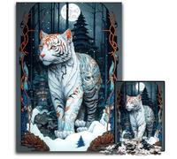 Jigsaw Puzzles for Adults 1000Tiger Mythical World paper Puzzles Perfect for Christmas Halloween Easter New Year 1000 PCS(38x26cm)