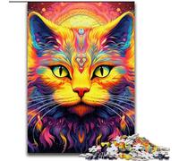 Jigsaw Puzzles for Adults 1000Yellow Cat Jigsaw Puzzles 1000Pieces for Adults Challenging Brain Teaser for Teenagers & Families (Size 50x75 cm)