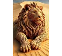 Jigsaw Puzzles for Adults 120 Animals Lions Desert Puzzle Impossible Hard Difficult Challenging Puzzle for Adults 120 Piece Puzzle Games 9.8 x 7.9 inch