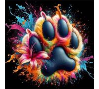 Jigsaw Puzzles for Adults 120, Flower Paws Puzzle for Adults, Memory Games, Logic Puzzles, Impossible Hard Challenge, Relaxation, Puzzle 120 Pieces