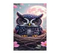 Jigsaw Puzzles for Adults 120 Moon Owl, Challenge Educational Game, Impossible High Difficult Jigsaw Puzzles for Adults, Puzzle 120 Pieces