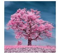 Jigsaw Puzzles for Adults 120 Piece,20x20 cm puzzle for adults Educational Game Challenge Toy 120 Pieces puzzles for Adult Home Decoration Puzzle Pink Trees