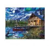 Jigsaw Puzzles for Adults 120 piece,25x20 cm puzzle for adults Educational Game Challenge Toy 120 Pieces puzzles for Adult Home Decoration Puzzle (Mountain Lake Lodge)
