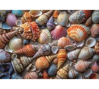 Jigsaw Puzzles for Adults 120 Piece Colorful shells Challenge Impossible Premium Sustainable Jigsaws, Exercise the Memory of Brain Encourage Feelings Between Each Whole for Women/Men Gift 25x20cm K-2