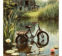 Jigsaw Puzzles for Adults 120 piece Countryside Reed, 120 Piece Difficult jigsaw puzzles for adults, Challenging Jigsaws 120 pieces, Puzzle Game for The Whole for Women, Gifts for Men 45x45cm