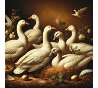 Jigsaw Puzzles for Adults 120 piece Goose House, 120 Piece Difficult jigsaw puzzles for adults, Challenging Jigsaws 120 pieces, Puzzle Game for The Whole for Women, Gifts for Men 45x45cm