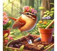 Jigsaw Puzzles for Adults 120 Piece jigsaw puzzles for Adult Educational Game Challenge Toy 120 Pieces Puzzle Challenging Games for The Whole for adults,Woodland Sparrow Flowers puzzle Gifts