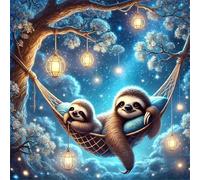 Jigsaw Puzzles for Adults 120 Piece jigsaw puzzles for Adult Educational Game Challenge Toy 120 Pieces Puzzle Challenging Games for The Whole for adults,Wooded Hammock Sloth puzzle Gifts