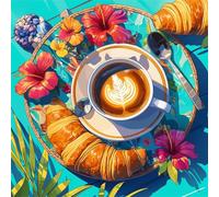 Jigsaw Puzzles for Adults 120 Piece jigsaw puzzles for Adult Educational Game Challenge Toy 120 Pieces Puzzle Challenging Games for The Whole for adults,Bread Coffee Flowers puzzle Gifts