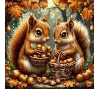 Jigsaw Puzzles for Adults 120 Piece jigsaw puzzles for Adult Educational Game Challenge Toy 120 Pieces Puzzle Challenging Games for The Whole for adults,Autumn Nuts Squirrels puzzle Gifts