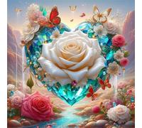 Jigsaw Puzzles for Adults 120 Piece jigsaw puzzles for Adult Educational Game Challenge Toy 120 Pieces Puzzle Challenging Games for The Whole for adults,Rose Crystal Butterfly puzzle Gifts