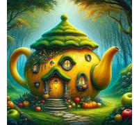 Jigsaw Puzzles for Adults 120 Piece jigsaw puzzles for Adult Educational Game Challenge Toy 120 Pieces Puzzle Challenging Games for The Whole for adults,Cartoon Teapot House puzzle Gifts