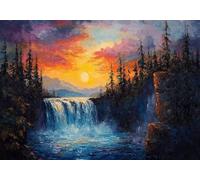 Jigsaw Puzzles for Adults 120 Piece landscape Challenge Impossible Premium Sustainable Jigsaws, Exercise the Memory of the Brain Encourage Feelings Between Each Whole for Women/Men Gift 25x20cm B-1