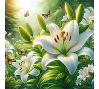 Jigsaw Puzzles for Adults 120 Piece Lily Plant, Jigsaws 120 pieces for adults Family Activity, Challenging puzzles Games, Colourful, Beautiful Decoration Puzzle