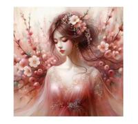Jigsaw Puzzles for Adults 120 piece Peach Blossom Girl, 120 Piece Difficult jigsaw puzzles for adults, Challenging Jigsaws 120 pieces, Puzzle Game for The Whole for Women, Gifts for Men 45x45cm