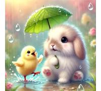 Jigsaw Puzzles for Adults 120 piece Rabbit Chicken, 120 Piece Difficult jigsaw puzzles for adults, Challenging Jigsaws 120 pieces, Puzzle Game for The Whole for Women, Gifts for Men 45x45cm