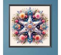 Jigsaw Puzzles for Adults 120 piece Shining Flower, 120 Piece Difficult jigsaw puzzles for adults, Challenging Jigsaws 120 pieces, Puzzle Game for The Whole for Women, Gifts for Men 45x45cm