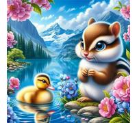 Jigsaw Puzzles for Adults 120 Piece Squirrel Flower Duck, Jigsaws 120 pieces for adults Family Activity, Challenging puzzles Games, Colourful, Beautiful Decoration Puzzle