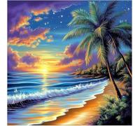 Jigsaw Puzzles for Adults 120 Piece Sunset Ocean Beach 45x45cm, Creative puzzles for adults 120 Piece Funny and Artistic Christmas Birthday Gifts for Boys Girls