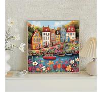 Jigsaw Puzzles for Adults 120 piece Village Creek, 120 Piece Difficult jigsaw puzzles for adults, Challenging Jigsaws 120 pieces, Puzzle Game for The Whole for Women, Gifts for Men 45x45cm