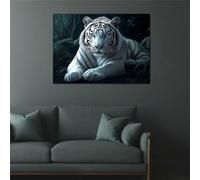 Jigsaw Puzzles for Adults 120 piece,White Tiger puzzles for adults,Classic Educational Games DIY Handwork Puzzle for Home Decor Gift