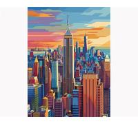 Jigsaw Puzzles For Adults 120 Pieces Colorful City, Challenging jigsaw puzzles 120 pieces 10x8inch, Educational Game, Fun Activity for Home, for puzzle Lovers