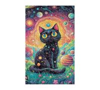 Jigsaw Puzzles for Adults 120 Pieces Dream Space Cat, Challenge High Difficulty, Educational Games Impossible Puzzle, Puzzles for Adults 120 Piece