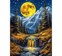 Jigsaw Puzzles for Adults 120 Pieces,Golden Moon Mountain puzzles for adults,Classic Educational Games DIY Handwork Puzzle for Home Decor Gift