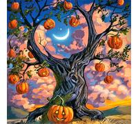 Jigsaw Puzzles for Adults 120 Pieces,Pumpkin Tree jigsaw Puzzle 8x8 inch Challenging puzzles,DIY Puzzles for Home Decoration,Family Puzzle Perfect for Game