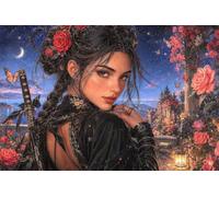 Jigsaw Puzzles for Adults 120 Pieces, Romantic Bay Lady Puzzles for Adults 120 Pieces, Challenging Puzzle 12x8 inch, Interactive Puzzle Gift for Stress Selief and Relaxation