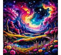 Jigsaw Puzzles for Adults 120 Pieces Starry Night Flower, Puzzles for Adults, Challenging Game, Impossible Hard Challenge, Puzzle for Adult 120 Pieces