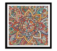 Jigsaw Puzzles for Adults 120 Pieces,Vintage Mandala jigsaw Puzzle 8x8 inch Challenging puzzles,DIY Puzzles for Home Decoration,Family Puzzle Perfect for Game