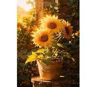 Jigsaw Puzzles for Adults 120, Puzzles for Adults Sunlight Sunflower, Challenging Difficult Logic Puzzle, Puzzle 120 Pieces for Adult 9.8 x 7.9 inch