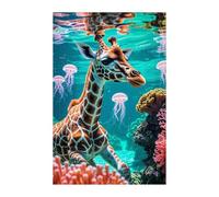 Jigsaw Puzzles for Adults 1200 Animal Giraffe Coral, Challenge Educational Game, Impossible High Difficult Jigsaw Puzzles for Adults, Puzzle 1200 Pieces