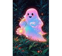 Jigsaw Puzzles for Adults 1200 Cute Ghost Flower Puzzle Impossible Hard Difficult Challenging Puzzle for Adults 1200 Piece Puzzle Games 29.5 x 19.7 inch