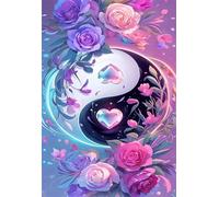 Jigsaw Puzzles for Adults 1200, Flower Yin Yang Puzzle, Challenging Puzzles, Perfect for Relaxation, Creativity & Gift Giving 1200 Piece Puzzle Games for Adults