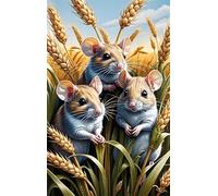 Jigsaw Puzzles for Adults 1200, Hamster Wheat Puzzle, Challenging Puzzles, Perfect for Relaxation, Creativity & Gift Giving 1200 Piece Puzzle Games for Adults