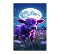 Jigsaw Puzzles for Adults 1200 Moon Animal Cow, Challenge Educational Game, Impossible High Difficult Jigsaw Puzzles for Adults, Puzzle 1200 Pieces