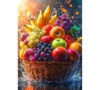 Jigsaw Puzzles for Adults 1200 piece,75x50 cm puzzle for adults Educational Game Challenge Toy 1200 Pieces puzzles for Adult Home Decoration Puzzle (Water Drop Fruit Basket)