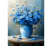 Jigsaw Puzzles for Adults 1200 Piece Blue Table Vase, Jigsaws 1200 pieces for adults Family Activity, Challenging puzzles Games, Colourful, Beautiful Decoration Puzzle