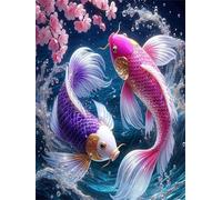 Jigsaw Puzzles for Adults 1200 Piece jigsaw puzzles for Adult Educational Game Challenge Toy 1200 Pieces Puzzle Challenging Games for The Whole for adults,Ocean Koi Flowers puzzle Gifts