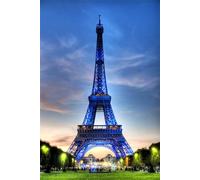 Jigsaw Puzzles for Adults 1200 Piece jigsaw puzzles for Adult Educational Game Challenge Toy 1200 Pieces Puzzle Challenging Games for The Whole for adults,Blue Eiffel Tower puzzle Gifts