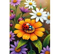 Jigsaw Puzzles for Adults 1200 Piece jigsaw puzzles for Adult Educational Game Challenge Toy 1200 Pieces Puzzle Challenging Games for The Whole for adults,Colorful Daisy Ladybug puzzle Gifts
