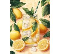 Jigsaw Puzzles for Adults 1200 Piece Lemon Ice Juice, Jigsaws 1200 pieces for adults Family Activity, Challenging puzzles Games, Colourful, Beautiful Decoration Puzzle